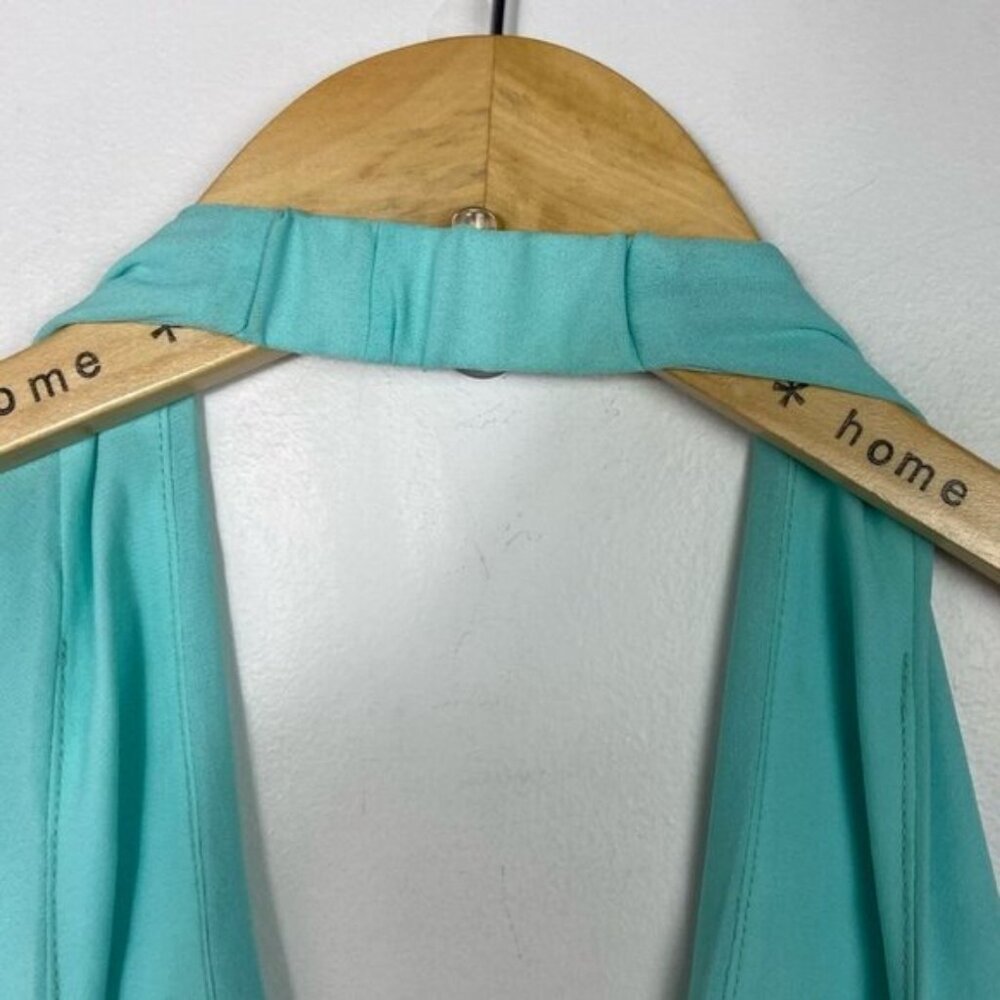 NWT Show Me Your Mumu Luna Halter Maxi Dress Teal Blue Size Small New Tags Boho - Picture 9 of 11
